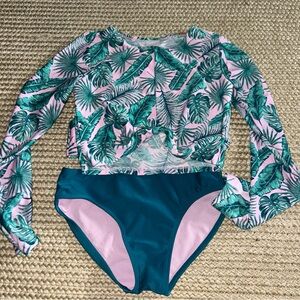 Art Class Pink and Green Kids Swim Set